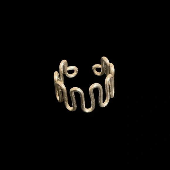 2/26/23 - 3 for $15 silver squiggly ring - Picture 2 of 2